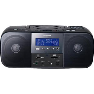 【中古】TOSHIBA CUTEBEAT SD/USB/CDラジオ受信機(遠隔操作付) 黒いこと TY-SDK70(K)