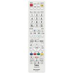【中古】シャープ[SHARP] オプション・消耗品 【0106380508】 液晶テレビ用 リモコン[ホワイト系]