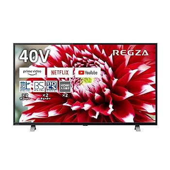 【中古】REGZA 40V型 液晶テレビ レグザ 40V34 フルハイビジョン 外付けHDD 裏番組録画 ネット動画対応(2020年モデル)|AJIMURA-SHOP