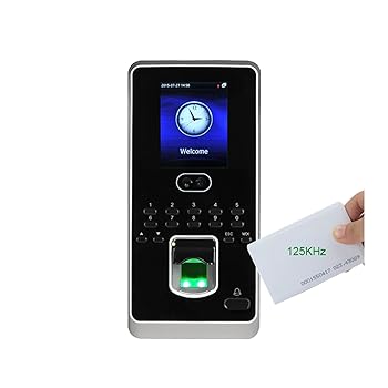 【中古】多機能タイムレコーダー ZK Multibio800-H 400 顔指紋認識ドアアクセス制御システム TCP/IP 生体認証顔時間出席レコーダー 指紋で勤怠管理 在宅