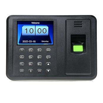 【中古】多機能タイムレコーダー 2.8 インチ TFT LCD ディスプレイ 生体認証 USB 指紋出席マシン フリーソフトウェア パスワード 従業員チェックインリー｜AJIMURA-SHOP