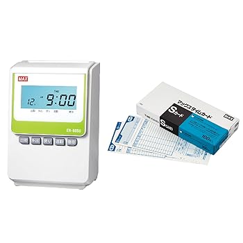 【中古】【未当て嵌める】マックス 出勤記録時計 ER-60SU(SK) 下取り一揃いの道具付き添い人 白 ZE90196