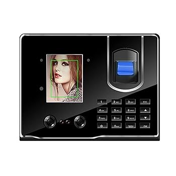 【中古】エンタープライズ出席マシン 出席システム指紋タイム出席顔認識FigerPrintリーダーアクセス制御Office Company にインテリジェント (Color : Bla