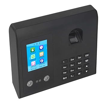 【中古】【未使用】パスワードタイムレコーダー、多言語100?240V Excelレポートエクスポート顔スキャン出席マシンオフィス工場用ヒューマンボイスリマインダー (米