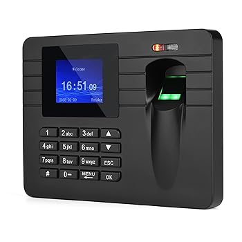 【中古】ビジネス用タイムレコーダー、勤怠レコーダーマシン 2.4インチLCDスクリーン指紋タイムレコーダーレコーダー従業員勤怠マシン大容量ストレージデ｜AJIMURA-SHOP