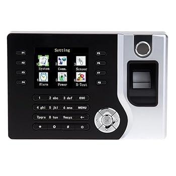 【中古】多機能タイムレコーダー 生体認証指紋勤怠クロックレコーダー従業員デジタル電子英語リーダーマシンUSB 指紋で勤怠管理 在宅ワークの記録用 管理
