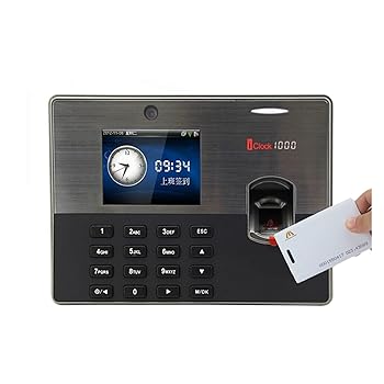 【中古】多機能タイムレコーダー ICLock1000スマートオフィスの指紋認証時間の出席スマートターミナル従業員の顔の時計レコーダーの時間の出席 指紋で勤