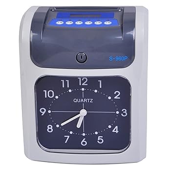 【中古】エンタープライズ出席マシン LCD出席機パンチクロック2色印刷時計フェイス出席英語版のバックアップバッテリー にインテリジェント (Color : Clo|AJIMURA-SHOP