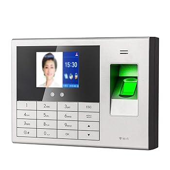 【中古】【未使用】タイムレコーダー 顔指紋の時間出席機従業員の時計作業指紋機械はWiFiをサポートします 勤怠管理 経費削減 不正打刻防止 (色 : Silver, Size : 3|AJIMURA-SHOP