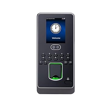【中古】タイムレコーダーマシン、 ZK Multibio800-H 400 顔指紋認識ドアアクセス制御システム TCP/IP 生体認証顔時間出席レコーダー 従業員用レコーダー
