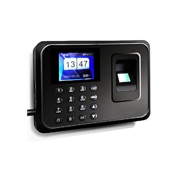 【中古】出席指紋認証 ポータブル指紋時間出席時計レコーダー従業デジタル電子英語音声リーダー機 簡単なカウントと検査 (色 : Photo color, Size : Oner