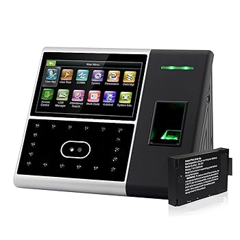 【中古】出勤記録時計機関、 バイオメトリックフェイスタイム失しゃあがる取り合わせ USB 指紋読み手出勤記録時計従業員メモリアクセス取り締まる機関蓄電池