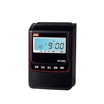 【中古】【未当て嵌める】【美浜取り引き】MAX マックス タイムレコーダ ER-110SU 黒いこと ER90720