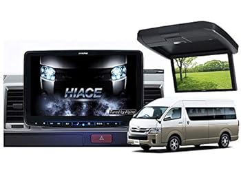 【中古】XF11NX2+KTX-XF11-HI-200-NR+RXH12X2-L-Bハイエース(200系H25/12～)ハイルーフ車用フローティングビッグX+リアビジョンSET｜AJIMURA-SHOP