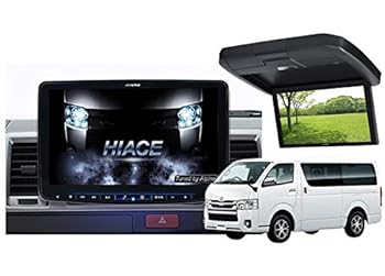 【中古】【未使用】XF11NX2+KTX-XF11-HI-200-NR+RXH12X2-L-Bハイエース(200系H25/12~)標準ルーフ車用フローティングビッグX+リアビジョンSET