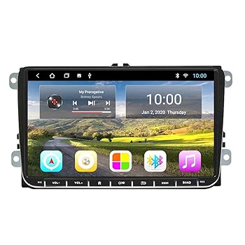 【中古】【未使用】9 inch Android 10 Car GPS Navigation, for Volkswagen SKODA GOLF 5 Golf 6 POLO PASSAT B5 B6 TIGUAN dvd player BT RDS