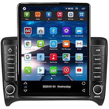 【中古】【未使用】Android 11 GPSナビゲーター 2 Din に適用 アウディ TT MK2 8J 2006-2012 Androidカーステレオ 9.5\