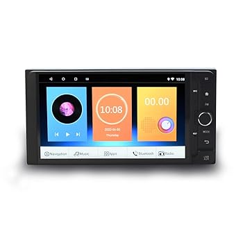 【中古】【未使用】WOWAUTO TOYOTA ダイハツ 専用モデル ワイドナビ 7インチ Android CarPlay マルチプレーヤー +170度バックカメラセット ラジオ SD Bluetooth内蔵