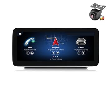 【中古】Qualcomm662 Android12 カータッチスクリーン 10/12.3インチ メルセデスベンツ C/GLC/V/AMG GT W205/X253/W639 NTG5.0用 Carplay Auto 8GB RAM 2