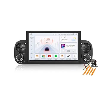 【中古】Android 13.0ラジオ2 Din車載ステレオ適用 Fiat Panda 2013-2021 GPS Navigation 7インチタッチスクリーンイヤホンマルチメディアビデオプレーヤ|AJIMURA-SHOP