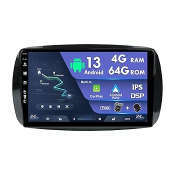 【中古】MISONDA メルセデスベンツ スマート 453 フォーツー 2014-2020 カーラジオステレオプレーヤー Android Carplay DSP Android Auto WIFI BT GPS カ