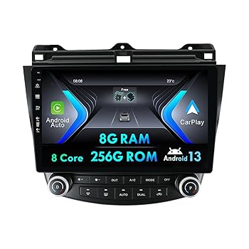 【中古】【未使用】MISONDA 10インチ IPS ダブル 2 Din 8G+256G カーラジオステレオ ホンダアコード/ユーロ 2003-2008 Android GPS ワイヤレス カープレイ DSP ミラ