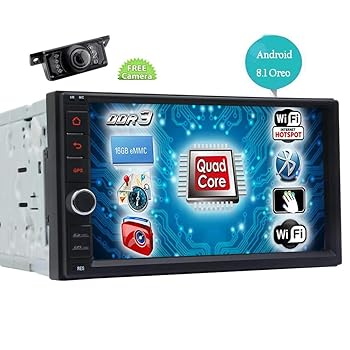 【中古】【未使用】GPS Car Tablet Full Multi-touch Screen 7 inch Android 8.1 Oreo Auto Car Radio Stereo 2GB RAM + 16GB ROM Double Din Head Unit Support GP｜AJIMURA-SHOP