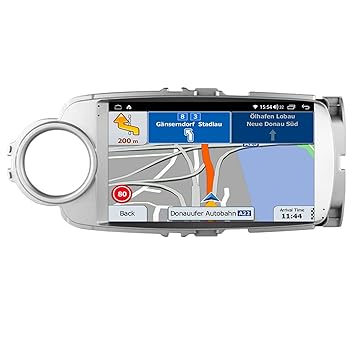 【中古】Android 11 カーステレオラジオSatNav ダブルディン 9 インチ カーラジオステレオ に適用 トヨタヤリス2012-2017 ステアリングホイールコントロ