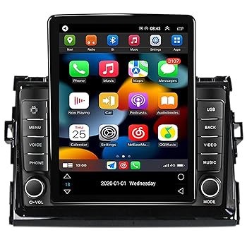 【中古】Android 11 タッチスクリーンナビゲーターカーラジオ ダブルディン 9.5 インチ Android Auto に適用 トヨタエスティマプレビアタラゴ 2006 2007-
