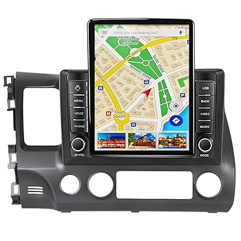 【中古】Android 10 タッチスクリーンナビゲーターカーラジオ 2 Din に適用 ホンダシビック 8 2005-2012 カーラジオステレオ 9.5\