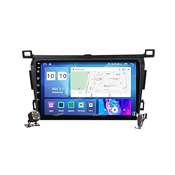 【中古】【未使用】YLOXFW Android 12.0ラジオ2 Din車載ステレオある4G 5G WiFi SWC DSP Carplay適用 RAV4 2013-2018 GPS Navigation 9インチタッチスクリーンイヤ