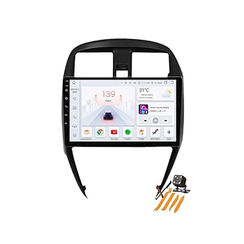 【中古】【未使用】YLOXFW Android 13.0ラジオ2 Din車載ステレオ適用 N-issan Versa Sunny 2014-2020 GPS Navigation 10.1インチタッチスクリーンイヤホンマルチメ