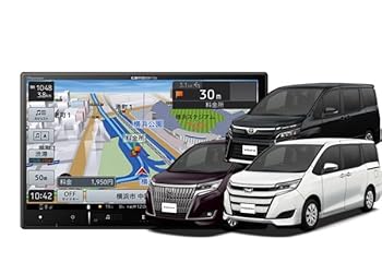 【中古】8V型楽ナビAVIC-RL721-DC+KLS-Y803Dノア/ヴォクシー/エスクァイア(80系)用取付キットセット