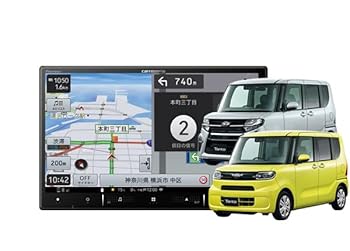 【中古】【未使用】8V型楽ナビAVIC-RL721+KLS-F805Dタント(LA650S系)パノラマモニター+純正ナビ装着用アップグレードパック車用取付キット