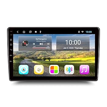 【中古】【未使用】2G RAM 32G ROM Full Touch Android 10 Car GPS, Multimedia Universal Navigation Unit Multimedia Stereo Player
