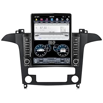 【中古】に適用 フォード S マックス S-MAX 2007-2015 Android 10 カーラジオステレオGPSナビゲーター ダブルディン 9.5 インチ オートステレオ Carplay+