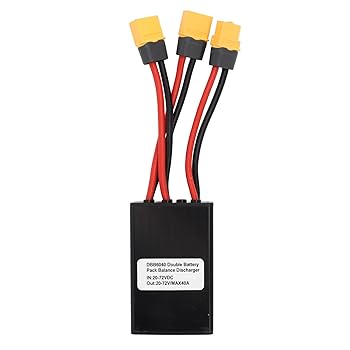 【中古】【未使用】デュアル バッテリー パラレル アダプター、丈夫で軽量、XT60 ポート パラレル アダプター、2 バッテリー パックをサポート 20V?72V バッテリー|AJIMURA-SHOP
