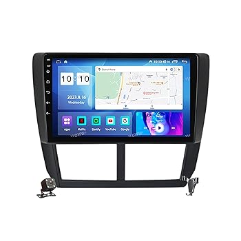 【中古】YLOXFW Android 12.0ラジオ2 Din車載ステレオある4G 5G WiFi SWC DSP Carplay適用 S-ubaru Forester/Impreza 2007-2013 GPS Navigation 9インチ
