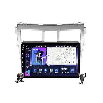 【中古】【未使用】YLOXFW Android 12.0ラジオ2 Din車載ステレオある4G 5G WiFi SWC DSP Carplay適用 Vios 2007-2012 GPS Navigation 9インチタッチスクリーンイヤ
