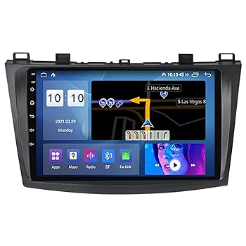 【中古】Android 11 カーGPSナビゲーター ダブルディン 9 インチ オートステレオ に適用 マツダ3 BL 2010-2012 Bluetooth+Wifi+4G+DAB+TPMSミラーリンク