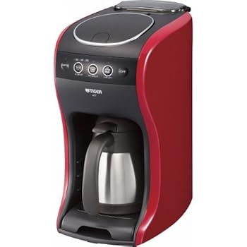 【中古】タイガー コーヒーメーカー カフェバリエ レッド ACT-A040-R