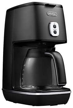 【中古】DeLonghi(デロンギ) De'Longhiドリップコーヒーメーカー ディスティンタ ICMI011J-BK レギュラーコーヒー 6杯用 チタンコートフィルター アロマ
