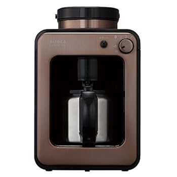 【中古】SIROCA 全自動コーヒーメーカー 「siroca crossline」（4杯分） SC-A131CB カッパーブラウン
