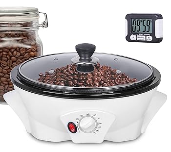 【中古】JIAWANSHUN家庭用焙煎機 500gコーヒーロースター 自動回転 タイマー 家庭用コーヒー焙煎機 コーヒー生豆/ポップコーン/はと麦/だいずなどに適用