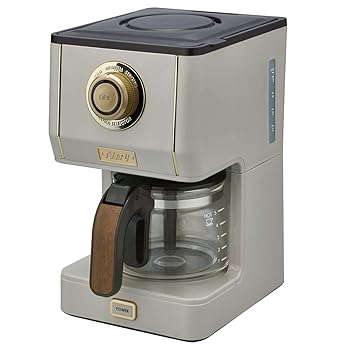 【中古】ぼん家具 抽出 珈琲 レトロ ドリップコーヒーメーカー 30分保温 おしゃれ グレージュ