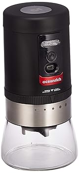 【中古】【未使用】oceanrich 自動コーヒーミル G1 臼式 コードレス 粗さ5段階調整可能 ブラック UQ-ORG1BL UQ-ORG1BL