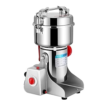 【中古】SASATO 粉末ミル 電動粉砕機 製粉機 コーヒーミル 電動粉末グラインダー 穀物製粉機 家庭用 卓上型粉末ミル 5分タイマー機能 米粉 そば粉 小麦粉