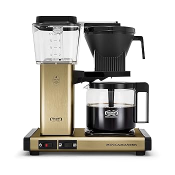 【中古】Technivorm Moccamaster 53936 KBGV 10-Cup Coffee Maker Brushed Brass, 40 ounce, 1.25l