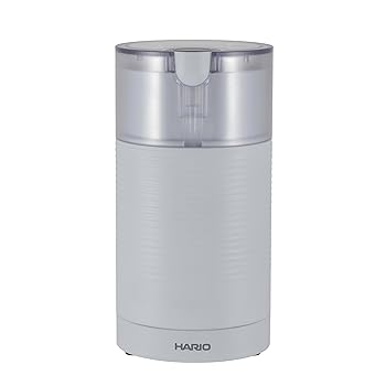 【中古】【未使用】HARIO (ハリオ)コーヒーミル ホワイト 電動コーヒーミル・スイッチ 70ｇEMCS-5-W