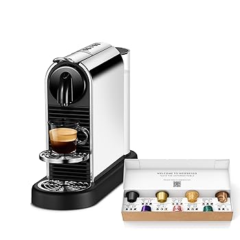 【中古】Nespresso(ネスプレッソ) ネスプレッソ ORIGINAL カプセル式コーヒーメーカー シティズ プラチナム D ステンレススチール D140-ME-W